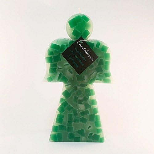 Candles Single Wick Aqua Marine Wax Chunks Angel Handmade Decorative, Guardian Angel, Holiday Presen,Gift, Mother's Day. Hand Poured in Costa Rica. Costa Rica.