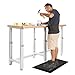 Seville Classics airLIFT Cushioned Anti Fatigue Mat Ergonomic Padded Memory Foam Support Rug, for Office Standing Desk, Garage, Kitchen, Home, Black, 32