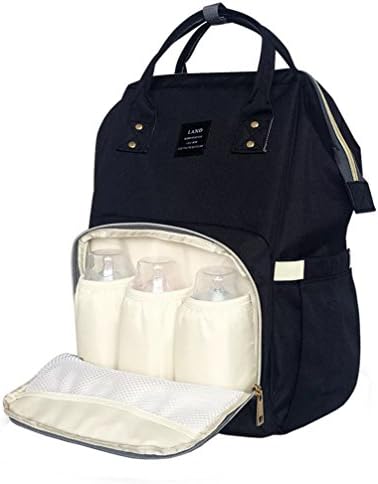 SYLYLJ Baby Diaper Bag Backpack Multi-Function Large Travel Nappy Bags,Large Capacity,Waterproof Fabric,Stylish and Durble,Black