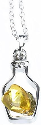 Kingfansion Women Fashion Popular Crystal Necklace Love Drift Bottles (Gold)
