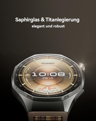 Watch GT 6 Pro Smartwatch, GPS Sportuhr mit EKG, 46mm, Schwarz