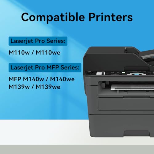 142A W1420A Tóner de Repuesto para HP 142A W1420A Tóner para HP LaserJet Pro M110w M110 M110we MFP M140w M140 M140we M139w M139we M139 (1 Negro, sin Chip)