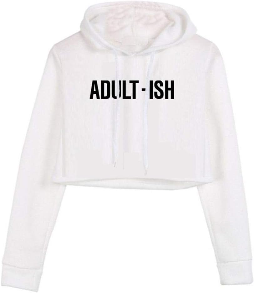 Women Babygirl Letters Print Long Sleeve Crop Top Hoodie Sweatshirts Outfits