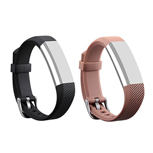 I-SMILE 2pcs Newest Replacement Wristband With Secure Clasps for Fitbit Alta Only(No tracker, Replacement Bands Only)