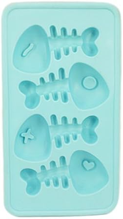 HDE Cartoon-Style Fish Bone Novelty Party Silicone Jello Chocolate Ice Cube Tray