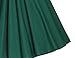 MUXXN Women's V Neck Elegant 3/4 Sleeve Vintage Bridesmaid Party Dress (M, Dark Green)
