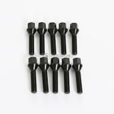 10pc Extended Black Lug Bolts 14x1.25