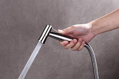 Hand Held Bidet Toilet Sprayer Kit Bathroom Cloth Diaper Washer Portable Shower Sprayer Stainless Steel Spray for Personal Hygiene