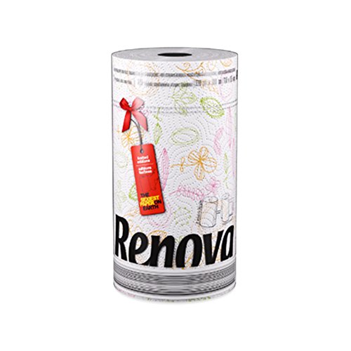 Renova Red Label Designer Paper Towel- White (120 Sheets) 8020923