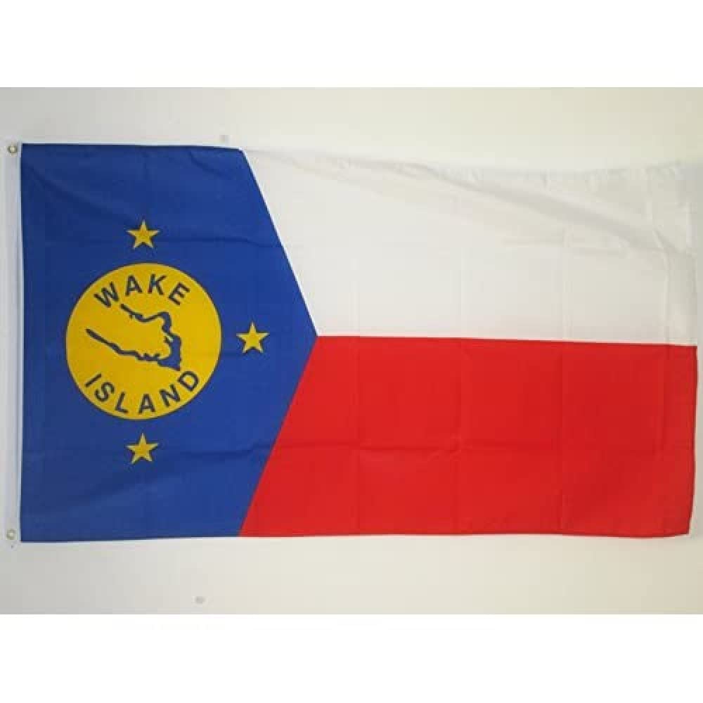 AZ FLAG - Wake Island Flag - 3x5 Ft - 100D Polyester Wake Islander Banner with Two Metal Grommets - Fade Resistant - Vivid Colors - 3' x 5' Feet - 150x90 Cm — image 1