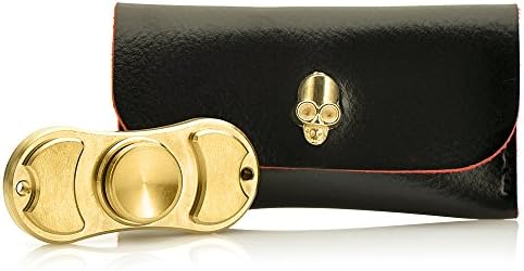 RaFe EDC Spinner Fidget Toy - Brass Metal - Full Ceramic Bearings - Table Top &amp; Hand Spinning - For Relieving Stress, Anxiety &amp; Boredom - For Kids &amp; Adults