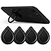 Cell Phone Ring Holder, Marval.P 4 Pack Cell Phone Grip Kickstand, 360 Rotation, Finger Grip/Stand/Kickstand/Car Mount, Water Drip Shape, Zinc Alloy Finger Stand for Cellphone