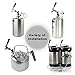 FERRODAY Stainless Steel Core Beer Faucet Beer Tap Ball Lock Liquid Disconnect HomeBrew Kit Ball Lock Faucet Beer Keg Tap