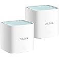 D-Link M15/2 Eagle Pro AI Mesh WiFi 6 Router System (2-Pack) AX1500 - Multi-Pack for Smart Wireless Internet Network, Voice Control