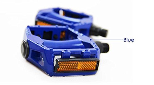 SG Dreamz Bicycle Alloy Pedal Set 9/16â€ for Mountain Bike Aluminium Bearing Alloy Platform Pedals for BMX MTB Road Bike. Lightweight and Durable Alloy flat platform pedals (Blue)
