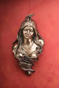 Art Nouveau - Le Meuse Wall Plaque - Collectible Figurine Statue