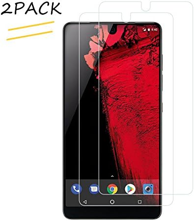 [2 Pack] Essential Phone Screen Protector [NOT FULL COVER] Glass, KTtwo 9H Hardness Tempered Glass Anti-Scratch Bubble-Free Screen Protector for Essential Phone