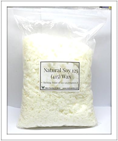 10 Pound Bag of Soy Wax Flakes- Natural Soy 125 (415) Wax a Pure Soy Container Wax with No Additives.
