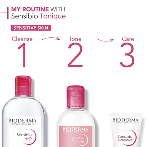 BIODERMA – SENSIBIO FACE TONER – SKIN SOOTHING AND MOISTURIZING – GENTLE FACIAL TONER FOR SENSITIVE SKIN