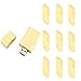 Uactor 10pcs Bamboo Wood Thumb Stick 16GB USB 2.0 Flash Drive High Speed U-Disk Light Brown