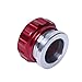 HiwowSport 2inches Aluminium Alloy Fuel Cap Weld On Filler Neck And Oil Tank Cap Red Color (2inch)