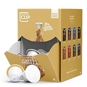 My Coffee Cup – MEGA BOX CAFFÈ VANILLA – BIO-KAFFEE I 100 Kaffeekapseln für Nespresso®³-Kapselmaschinen I 100…