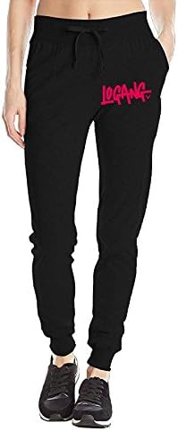 Logan Paul Logo Maverick Pink Women's Leisure Sports Drawstring Closed Jogging Pants
