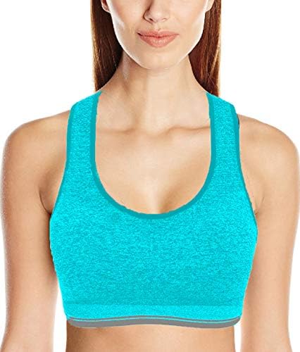 GalaniยฎPadded Sports Bra for Women Sports Gym Yoga Dancing Workout Aerobic Running Jogging Cotton Padded Bra Free Size (30 to 36) (Removable Pad)