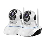 Security Camera, NexGadget Wireless IP Camera Surveillance System Video Monitor, Two-Way Audio, Night Vision, Motion Detection WiFi Camera [2-PACK]