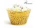 A&S Creavention® Vine Cupcake Holders Filigree Vine Designed Decor Wrapper Wraps Cupcake Muffin Paper Holders - 50pcs (Gold)