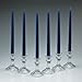 Light In The Dark Elegant Cobalt Blue Unscented Taper Candles 12 Inch Tall 3/4 Inch Thick Set of 12 Burn 10 Hours