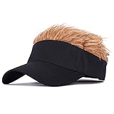 Jlong Novelty Hair Sun Visor Cap Adjustable Unisex