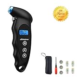 Tire Pressure Gauge Set [2018 Upgraded Version] Kit Digital Automotive with Sensor Monitor Valve Cap 3 Colors for Auto Motorbike Bike AUTMOR