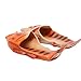 HEEMAA 4 Colours Fish Slippers Beach Shoes Non-Slip Sandals Creative Fish Slippers Men and Women Casual Shoe (Woman 11-12/male 10-11, Orange)