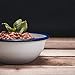 Argon Tableware Traditional Enamel White Cereal Bowls - 155mm / 6