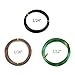 Bullet Face Set of 3 Sizes Color Long Lasting Bonsai Training Wire with Aluminum - 1.0mm, 1.5mm, 2.0mm(32 Feet Each Size) - Corrosion and Rust Resistant, 100Pcs Plastic Plant Labels(Assorted Color)