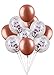 Clearance Confetti Balloons (18 inch) Rose Gold Party Decorations Happy New Year Christmas Engagement Birthday Baby Shower Black Friday Sales 2018