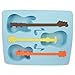 HDE Guitar Shaped Music Party Silicone Jello Chocolate Mold Ice Cube Tray with 3 Neck Drink Stirrers