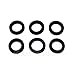 Beer Line Rubber Washer - Set of 6
