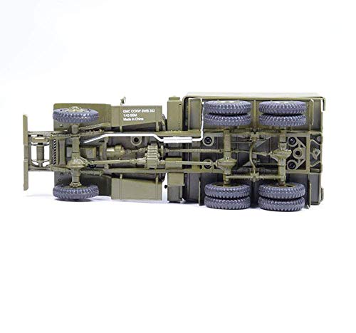 XHH Panzermodell Militärpanzermodell, Maßstab 1:43 CCKW-352 Militärlastwagen US-Legierungsmodell, Spielzeug und… – Bild 6