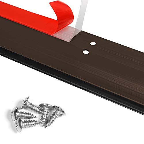 USUKUE Metal Door Draft Stopper Bottom Mice Seal Strip Noise Blocker
