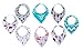 Triple Layer More Absorbent Baby Bandana Drool Bibs. 8 PK Bib for Boys and Girls. Super Absorbent, Soft and Hypoallergenic. 100% Organic Cotton. Newborn Gift Set for Baby Shower and Baby Registry.