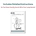 I Like That Lamp DIY Lamp Wiring Kit, Antique Brass Socket & 8FT Brown Cord (2 Pack), For Making & Fixing Table or Floor Lamps, Repair & Rewire Vintage Lighting Fixtures, Complete Hardware Set
