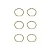 Real Gold Hoops 14K Gold Tiny Small Endless 10mm Thin Cartilage Hoop Earrings for Women Men, 3 Pairs Pack