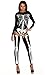 Forplay Bad To The Bone Bodysuit With Screenprint and Legwarmers, Black, Large/X-Large