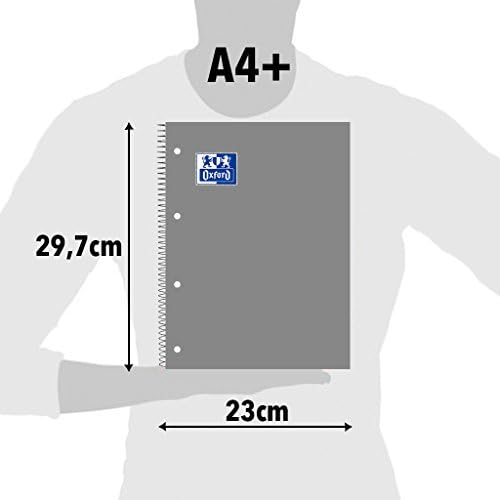 Classic - Pack de 5 cadernos duplos de capa dura extra, A4+