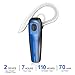 Audioxa RR-12-27-2 Bluetooth Headset, Wireless Bluetooth 4.1 in Ear Earpiece Earbuds Earphones Headphones with Noise Reduction, Hands Free w/Mic for Office/Business/Workout/Driver/Trucker by