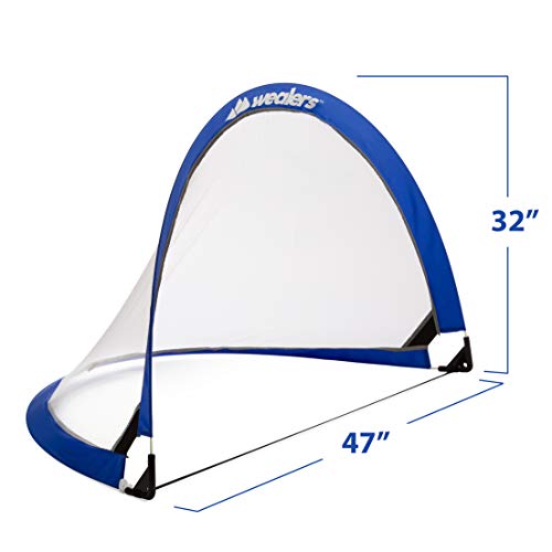 image for Wealers Collapsible Soccer Goal Set of 2 with Travel Bag - Ultra Porta