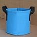 kingleder 5-Pack 1 Gallon Fabric Pots, Heavy Duty Nonwoven Fabric Planting Grow Bags Bulk, Indoor Flower Pots with Handles(Green/Black/Blue/Pink/Light Brown)thumb 4