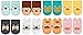 LUXEHOME (YR1604) Anti-Slip Grip Soles Cozy Cartoon Baby Socks,8 Pairs per Pack (M 2-4 Years)